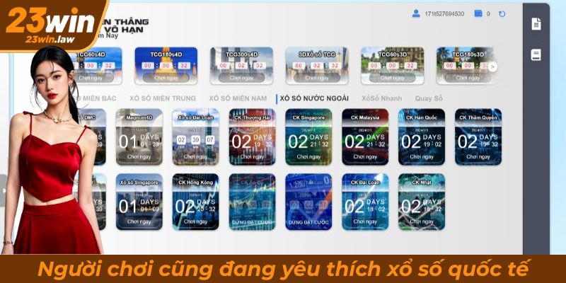 Người chơi cũng đang yêu thích xổ số quốc tế